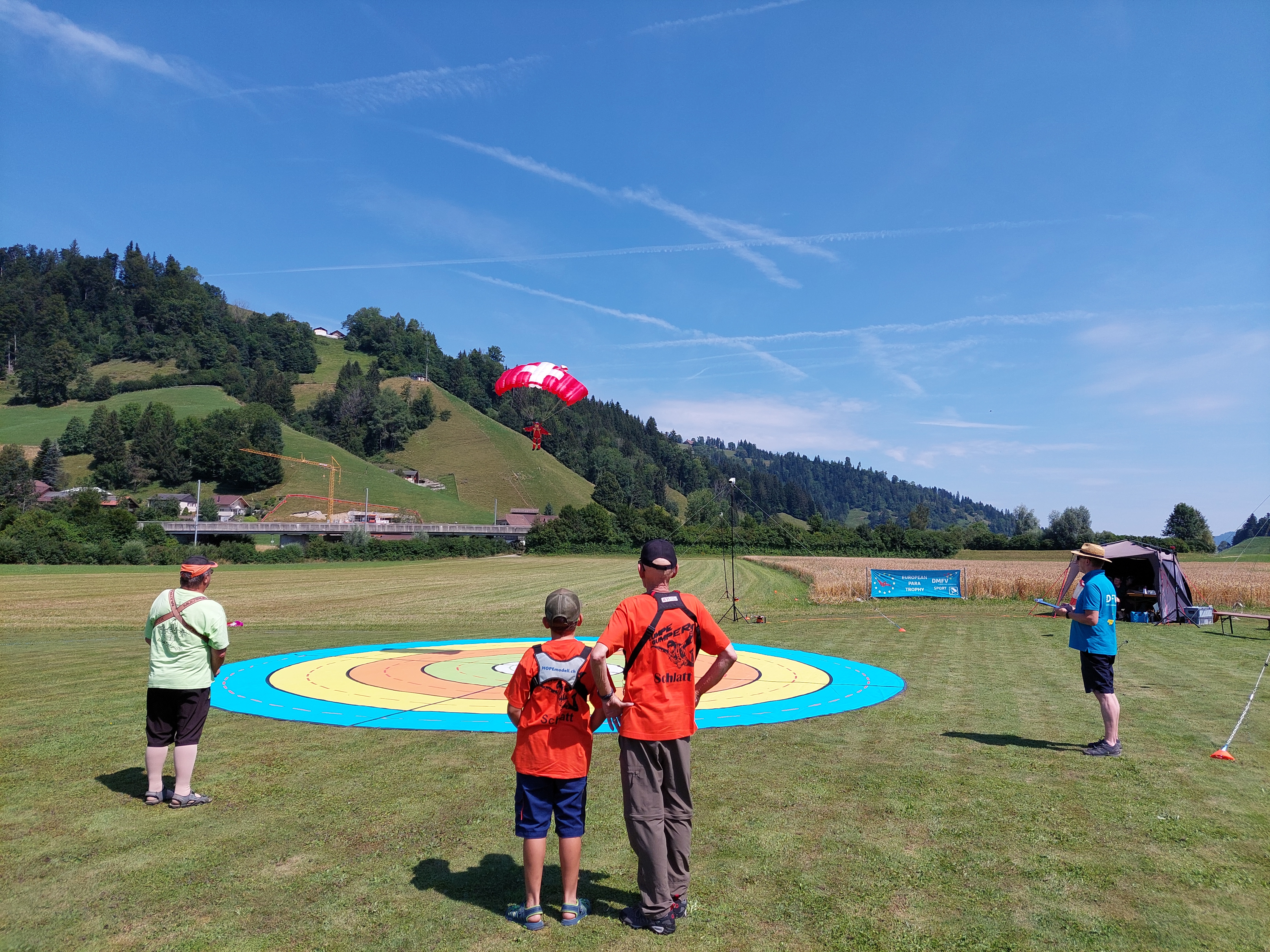 EPT-Wettbewerb Schweiz im Fallschirmzielspringen