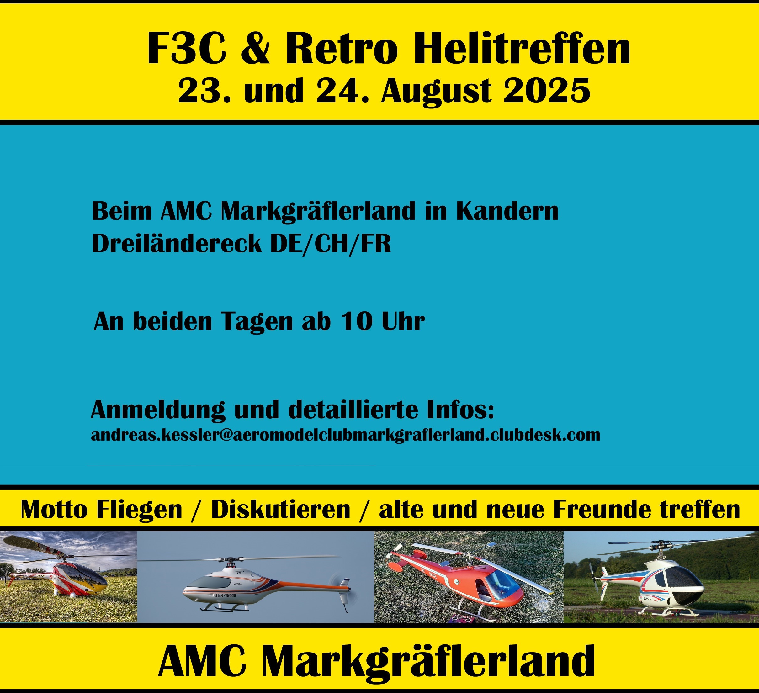 F3C und Retro Helitreffen AMC MArkgräflerland Holzen bei Kandern