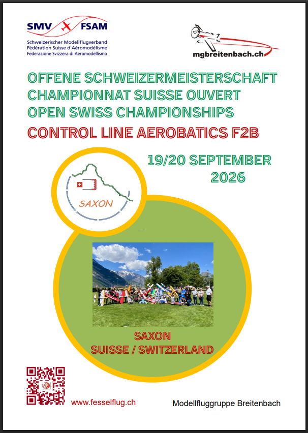 Schweizermeisterschaft Fesselflug F2B Aerobatics